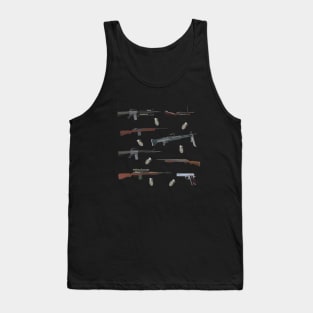 Vietnam War American Weapons Tank Top